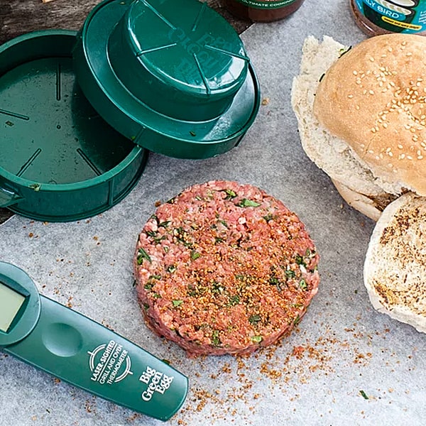 Пресс-форма для бургеров, зелёная Big Green Egg 1 Пресс-форма для бургеров, зелёная Большое Зеленое Яйцо 1