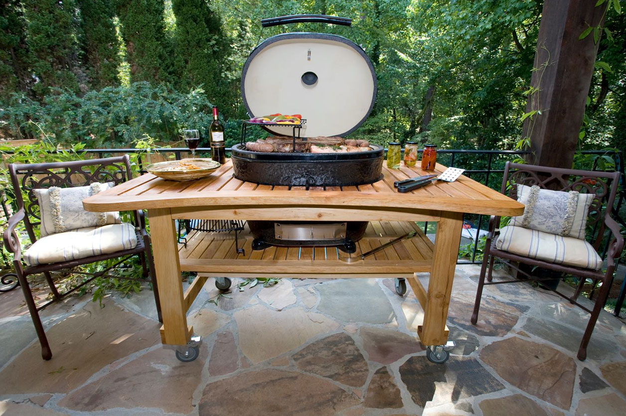 Стол Дубовый для Primo Oval 300 (FAMILY), Royal Grills 1 Стол Дубовый для Примо Овал 300 (FAMILY), Royal Grills 1