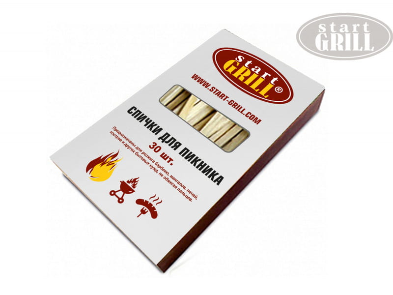 Спички для Start Grill, 30шт Спички для пикника Start Grill, 30шт