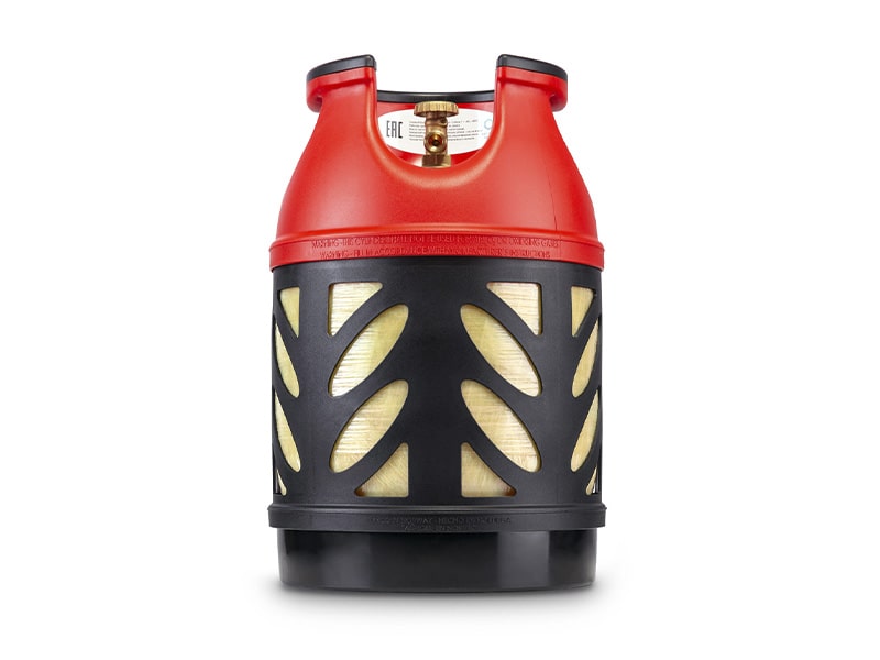 Баллон композитный Hexagon Ragasco BBQ Pro 18,2 л. черный с красным Баллон композитный Hexagon Ragasco BBQ Pro 18,2 л. черный