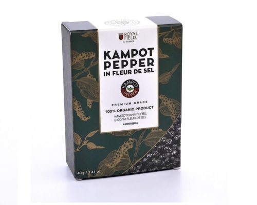Кампотский перец в кристаллах соли Kampot Fleur de Sel, 40 г