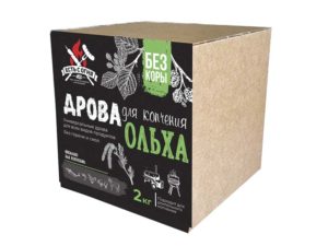 Дрова для копчения (чанки) ольха " Есть с огня" 2 кг