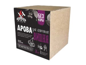 Дрова для копчения (чанки) вишня " Есть с огня" 2 кг