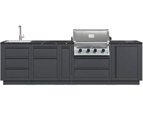 Модульная гриль-кухня BBQ Gourmet 500 черная с газовым грилем NAPOLEON BIG-32
